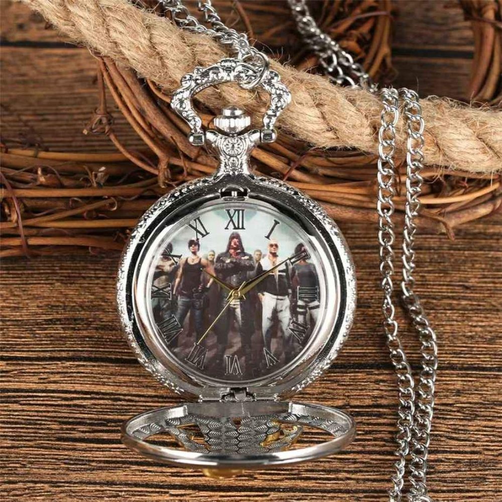 PUBG Watch Gamer Gift NEW Pocket Watch Video Games - Picture 2 of 4